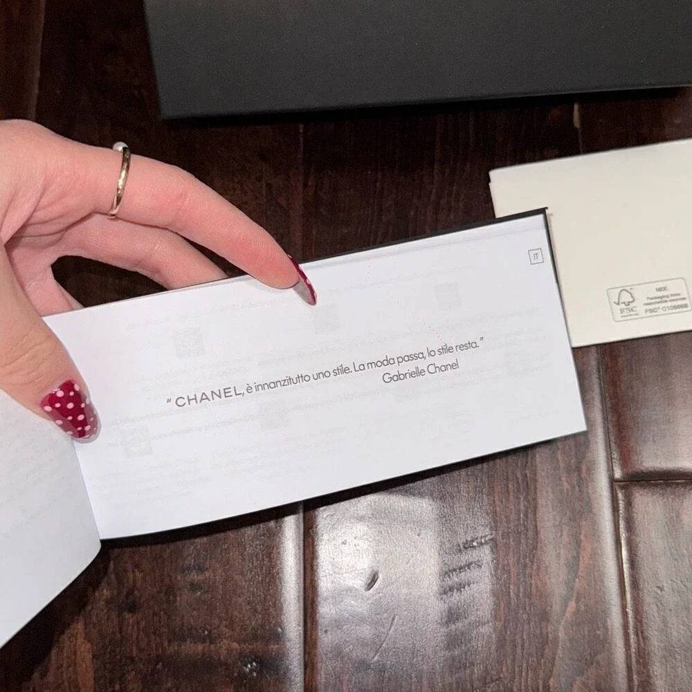 Chanel sunglasses‎ box with manual